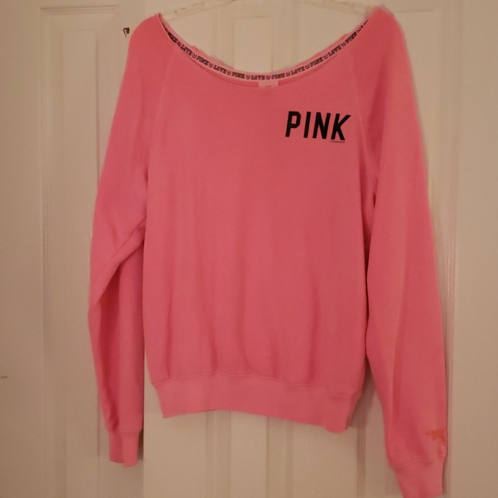 Victoria's Secret Hot Pink (Pink) Sweatshirt